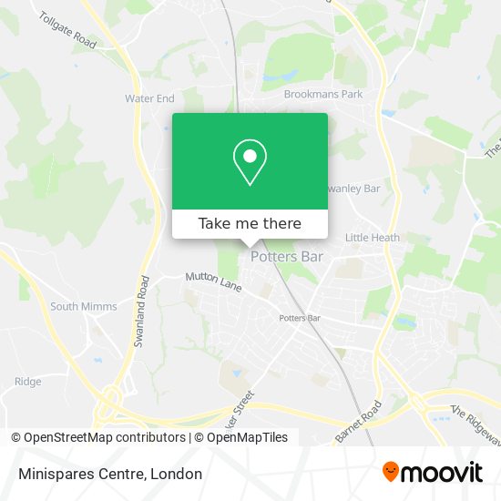 Minispares Centre map