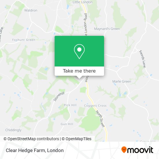Clear Hedge Farm map