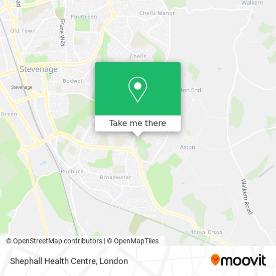 Shephall Health Centre map