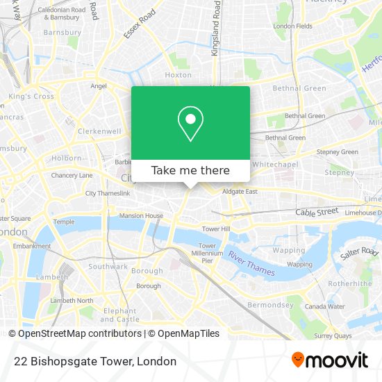 22 Bishopsgate Tower map