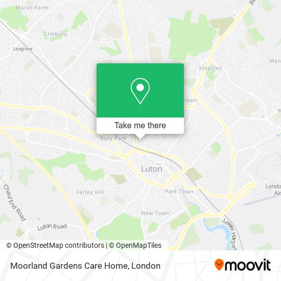 Moorland Gardens Care Home map