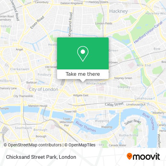 Chicksand Street Park map