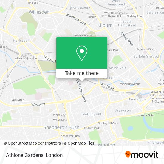 Athlone Gardens map