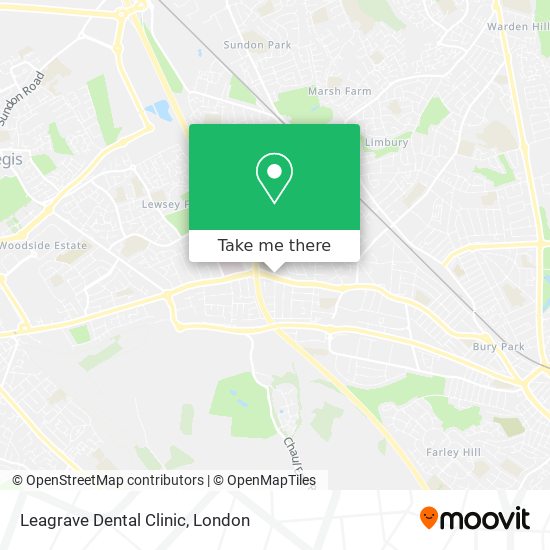 Leagrave Dental Clinic map