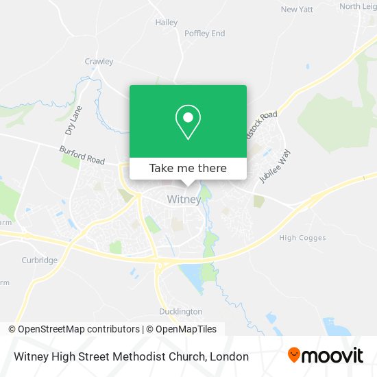 Witney High Street Methodist Church map