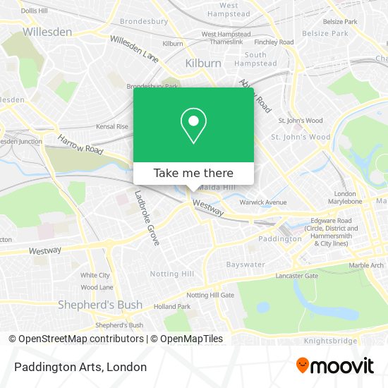Paddington Arts map