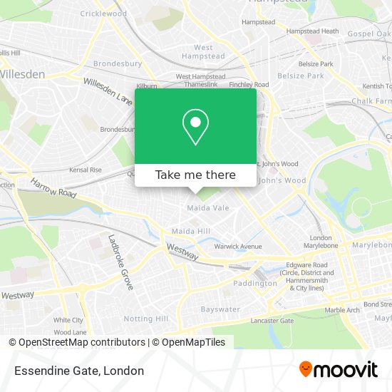 Essendine Gate map