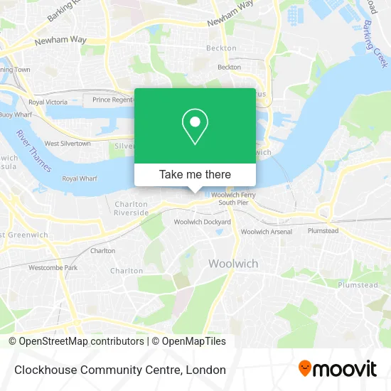 Clockhouse Community Centre map