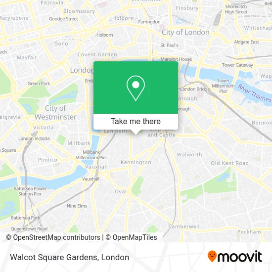 How to Get to Walcot Square Gardens in Elephant & Castle by Bus, Tube ...