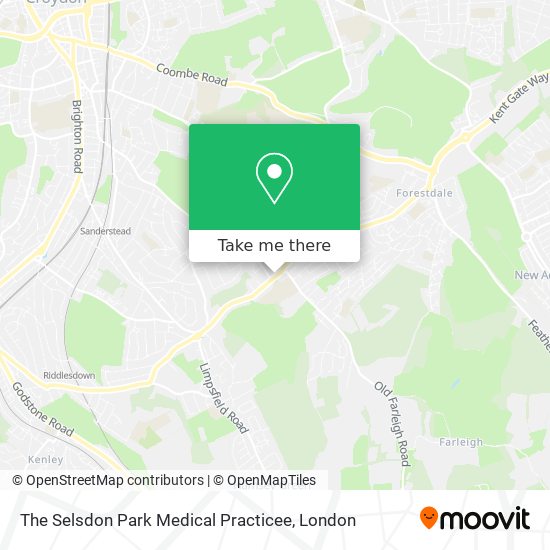 The Selsdon Park Medical Practicee map