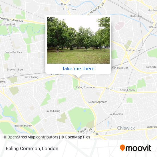 Ealing Common map