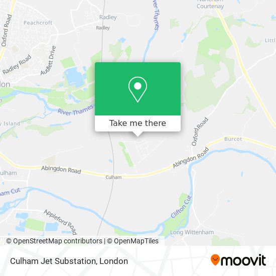 Culham Jet Substation map