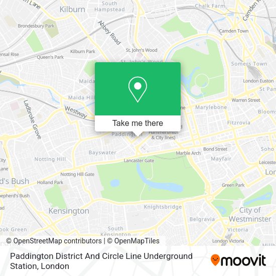 How to get to Paddington District And Circle Line Underground Station by Tube, bus or train?
