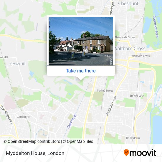Myddelton House map