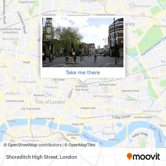 Shoreditch High Street map