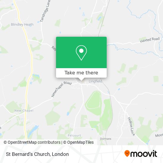 St Bernard's Church map