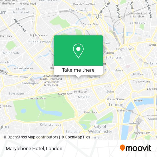Marylebone Hotel map