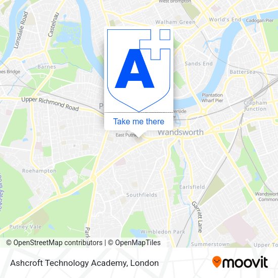 Ashcroft Technology Academy map