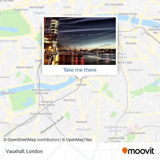 Vauxhall map