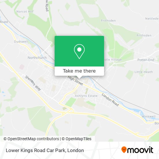 Lower Kings Road Car Park map