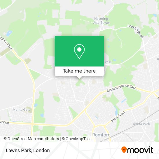 Lawns Park map