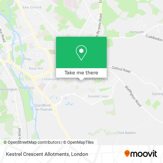 Kestrel Crescent Allotments map