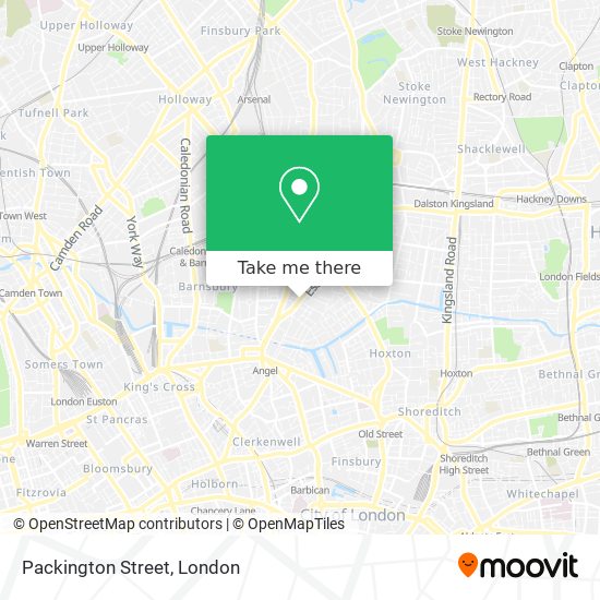 Packington Street map
