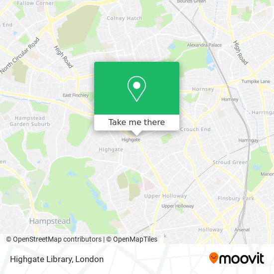 Highgate Library map
