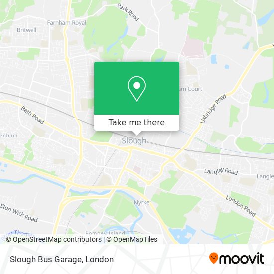 Slough Bus Garage map