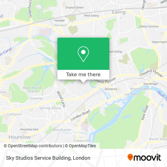 Sky Studios Service Building map