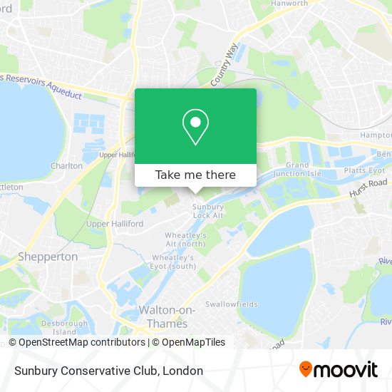 Sunbury Conservative Club map