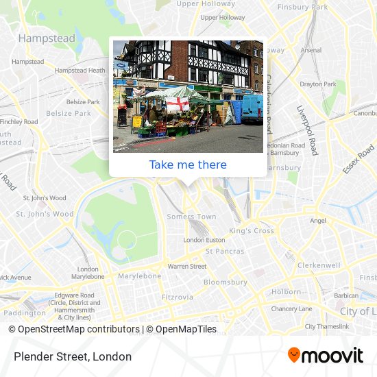 Plender Street map