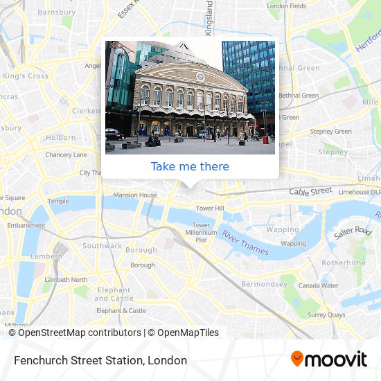 Fenchurch Street Station map