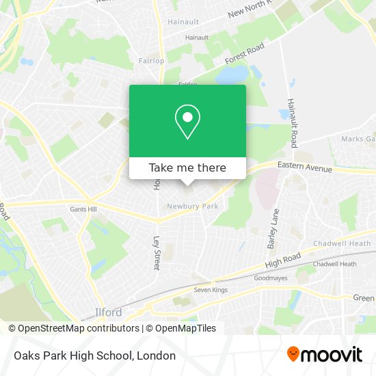 Oaks Park High School map
