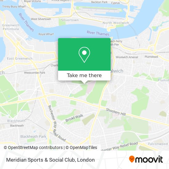 Meridian Sports & Social Club map