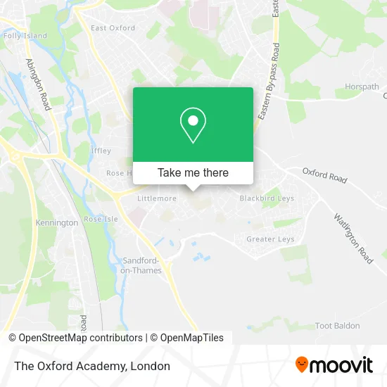 The Oxford Academy map
