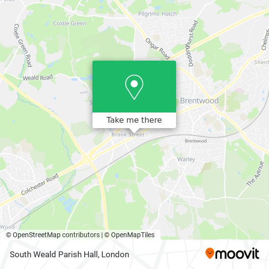 South Weald Parish Hall map