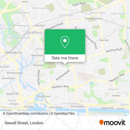 Sewell Street map