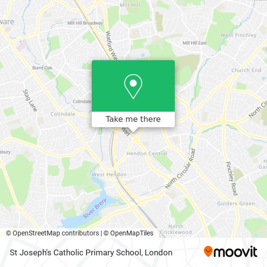 St Joseph's Catholic Primary School map
