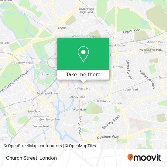 Church Street map