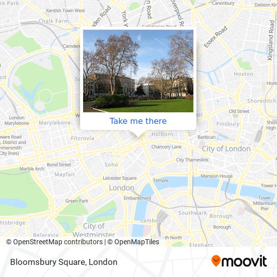 Bloomsbury Square map