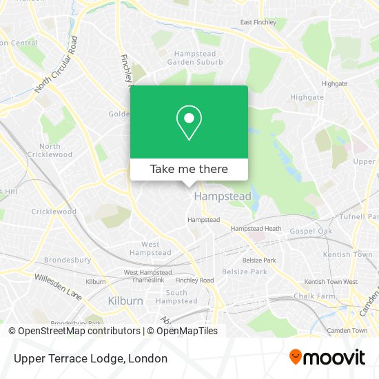 Upper Terrace Lodge map