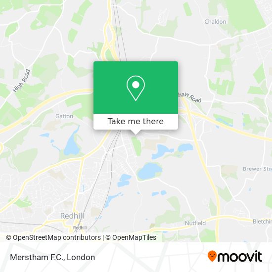 Merstham F.C. map