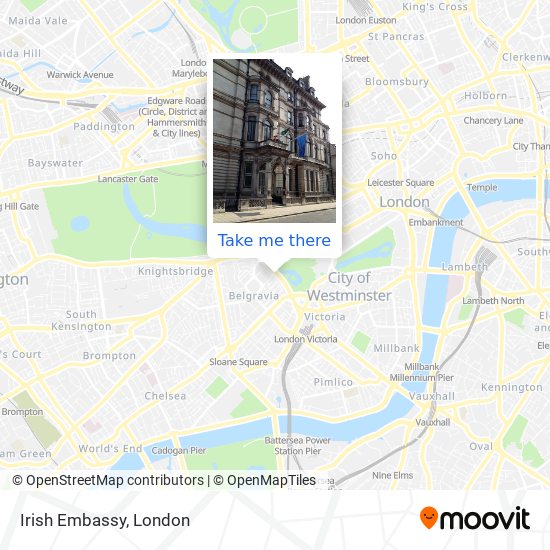Irish Embassy map