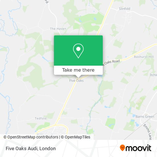 Five Oaks Audi map