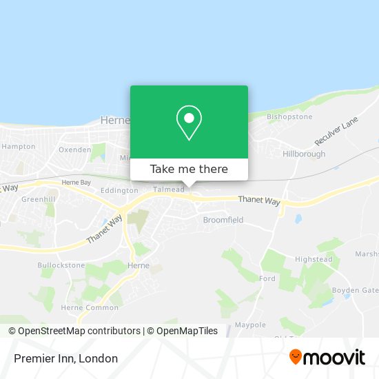 Premier Inn map