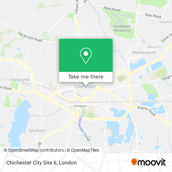 Chichester Town Centre Map How To Get To Chichester City Site 6 In Chichester (Town) By Bus Or Train?