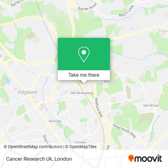 Cancer Research Uk map
