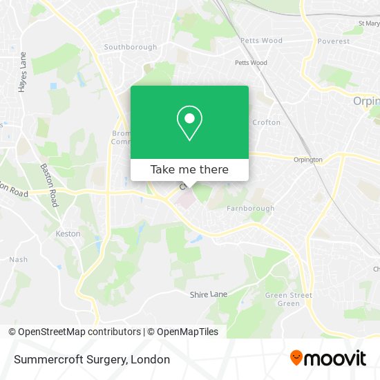 Summercroft Surgery map