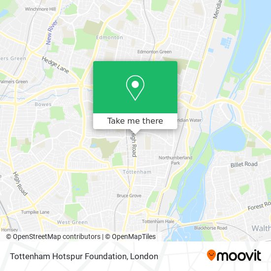 Tottenham Hotspur Foundation map